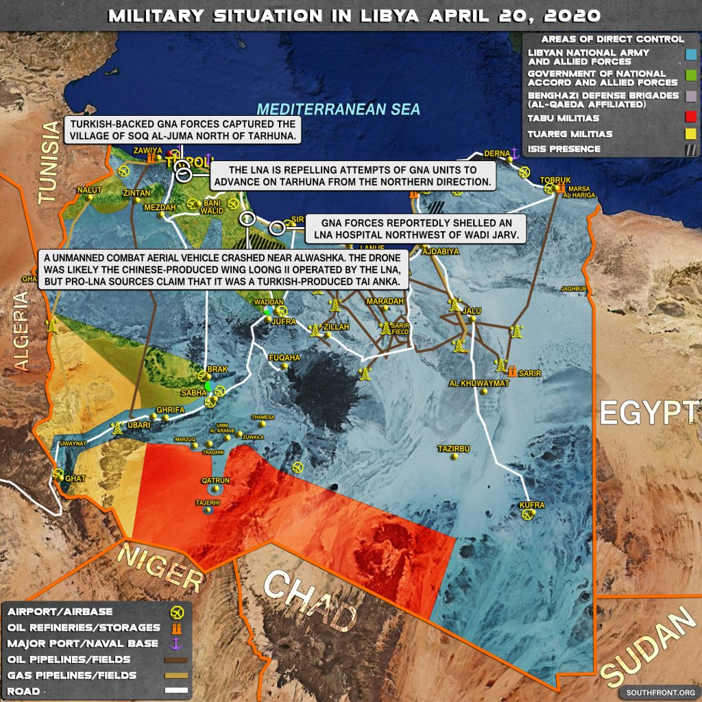 Military Situation In Libya On April 20, 2020 (Map Update)