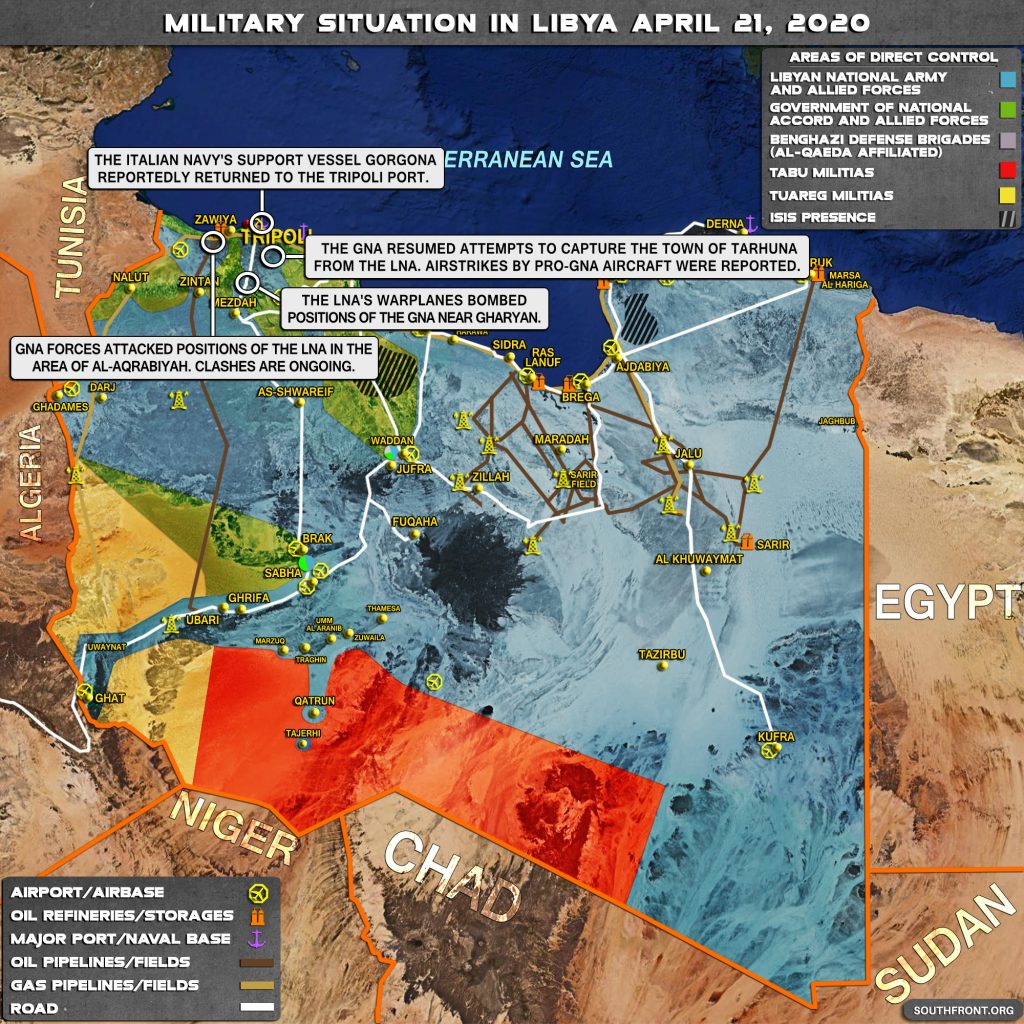 Military Situation In Libya On April 21, 2020 (Map Update)