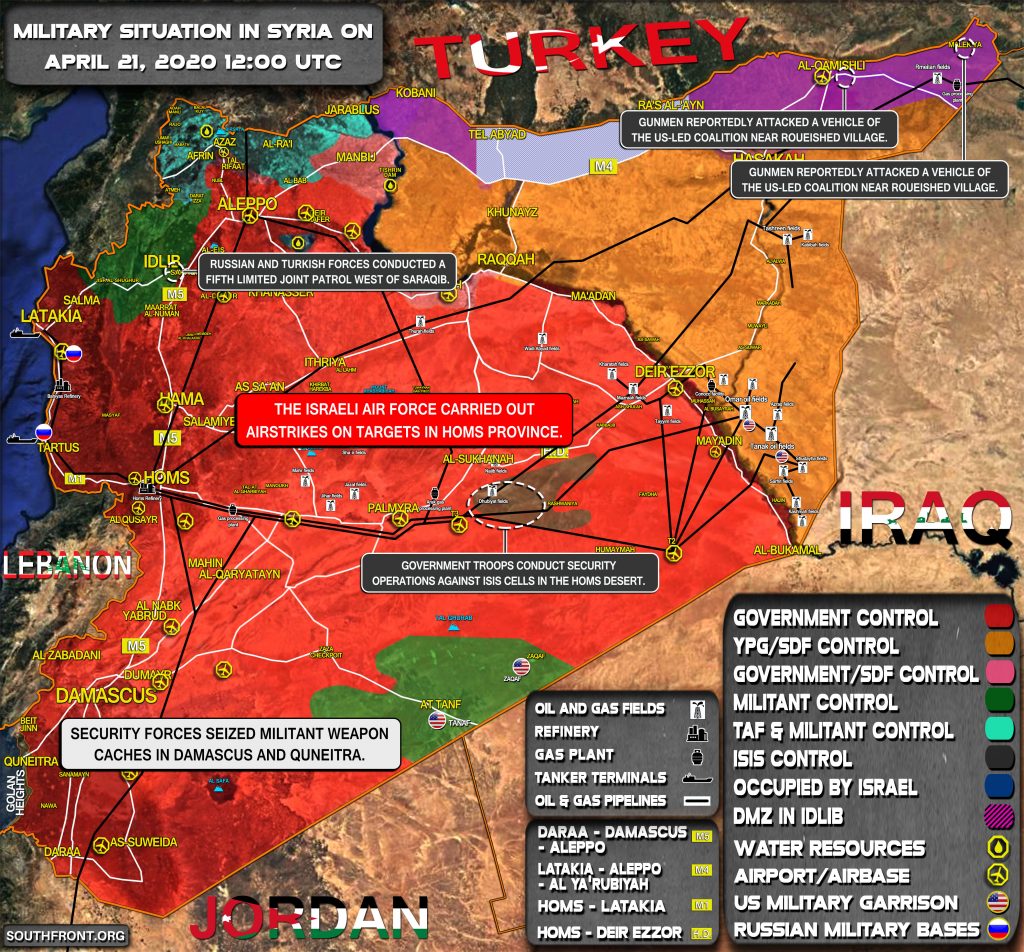 Military Situation In Syria On April 21, 2020 (Map Update)