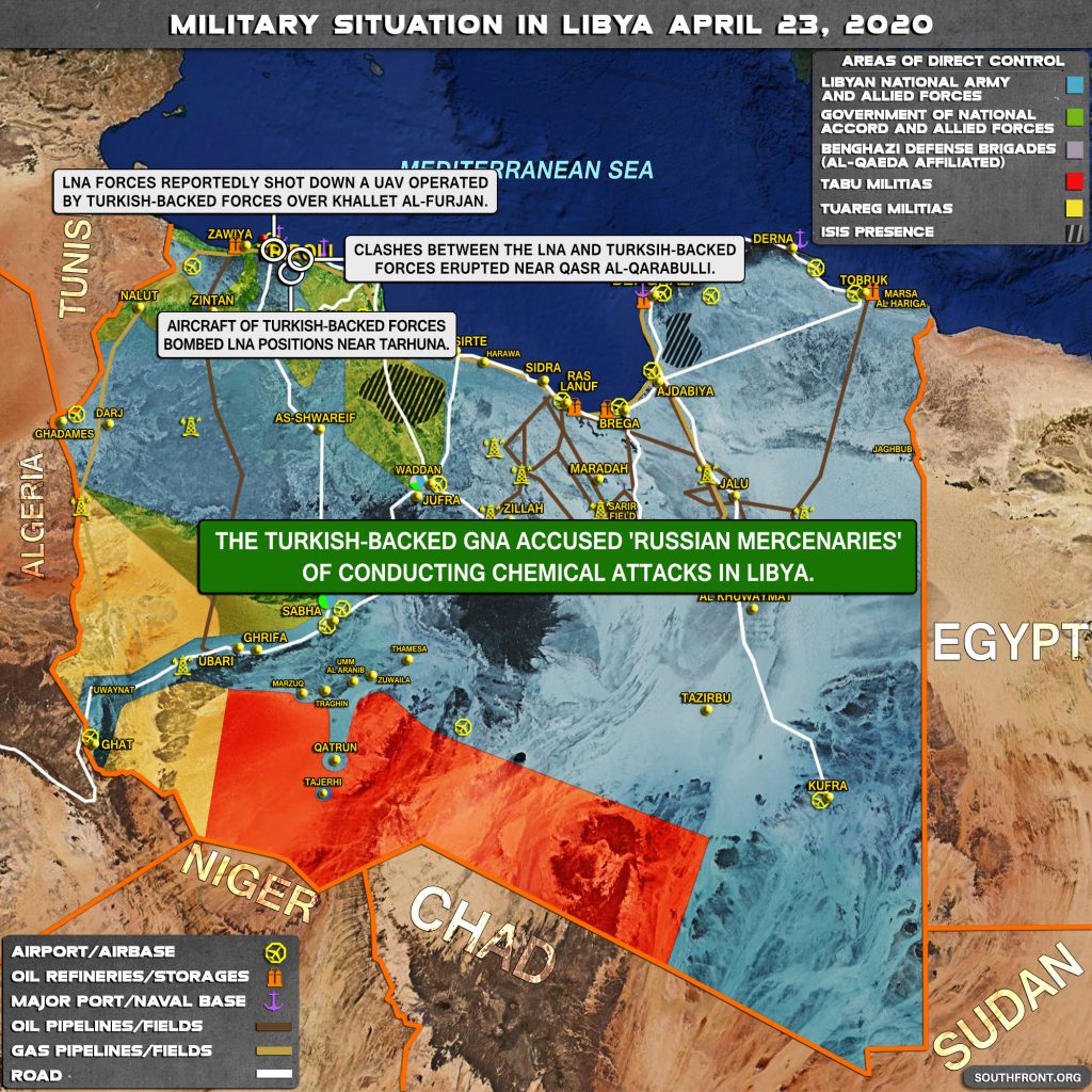 Military Situation In Libya On April 23, 2020 (Map Update)