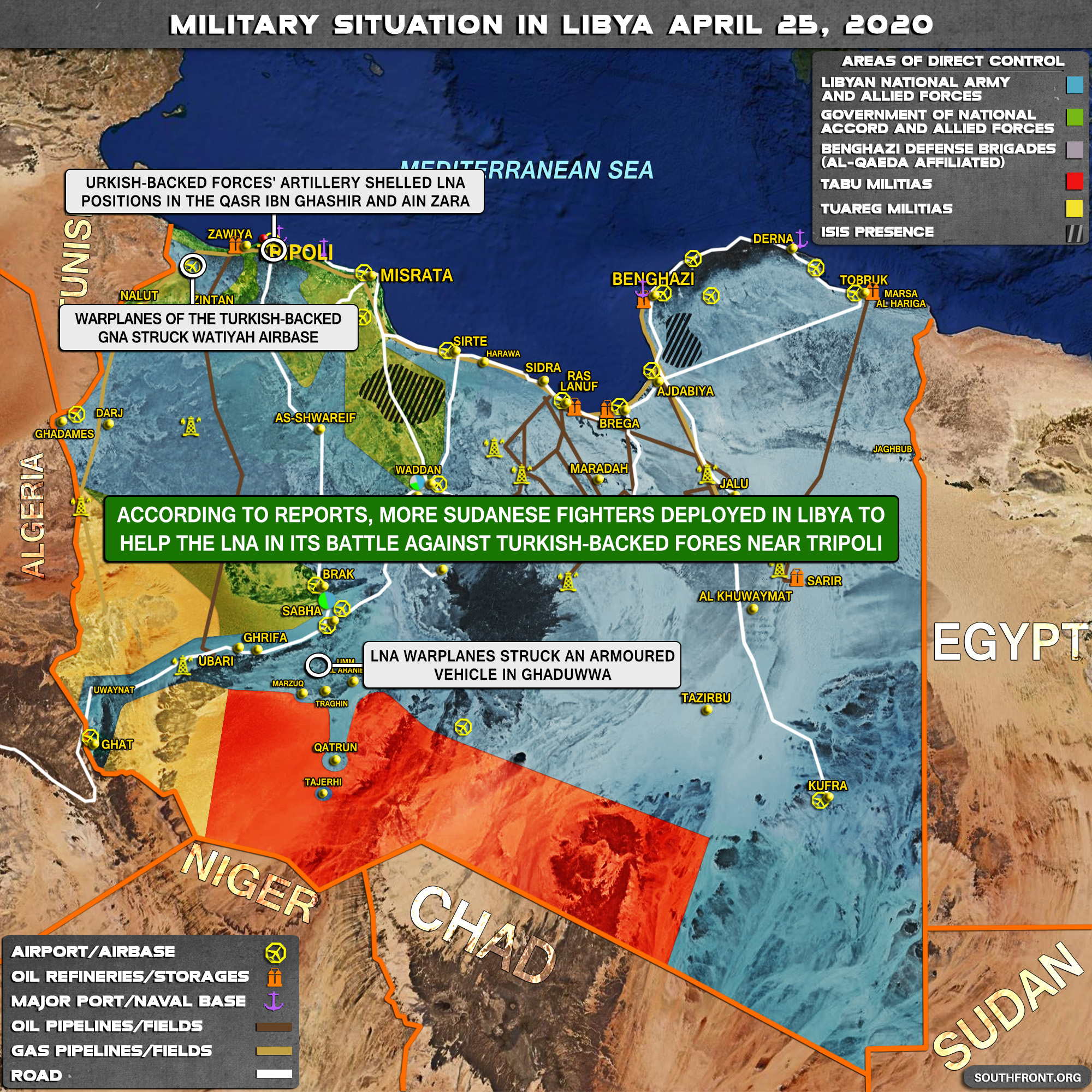 Military Situation In Libya On April 25, 2020 (Map Update)