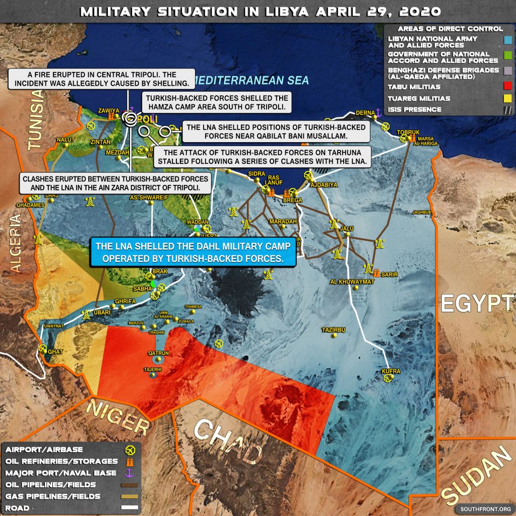 Military Situation In Libya On April 29, 2020 (Map Update)