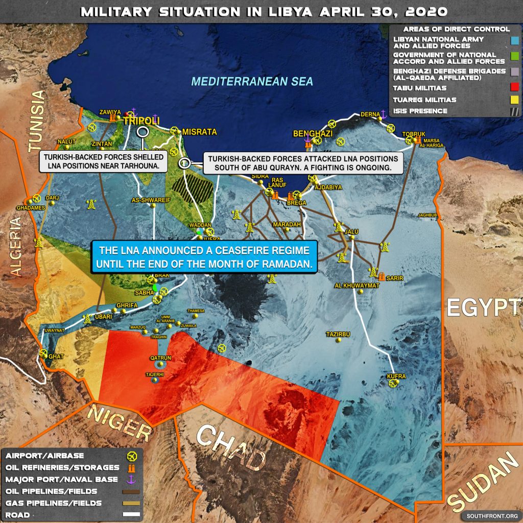 Military Situation In Libya On April 30, 2020 (Map Update)