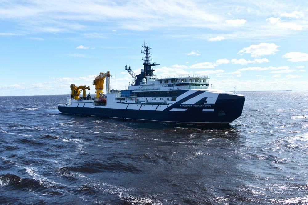 Russia's Project 20183 Akademik Aleksandrov Research Vessel Comissioned In "Solemn Ceremony"