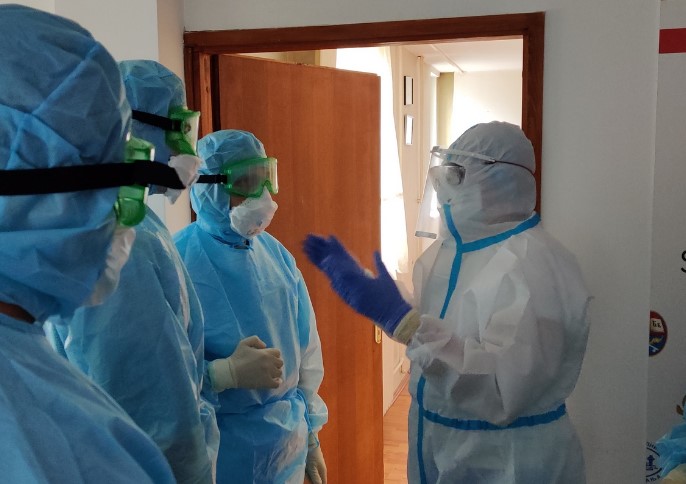 Russian Experts Helped To Organize Anti-Epidemic Regime In Temporary Medical Center For Patients With Coronavirus Infection In Krushevac