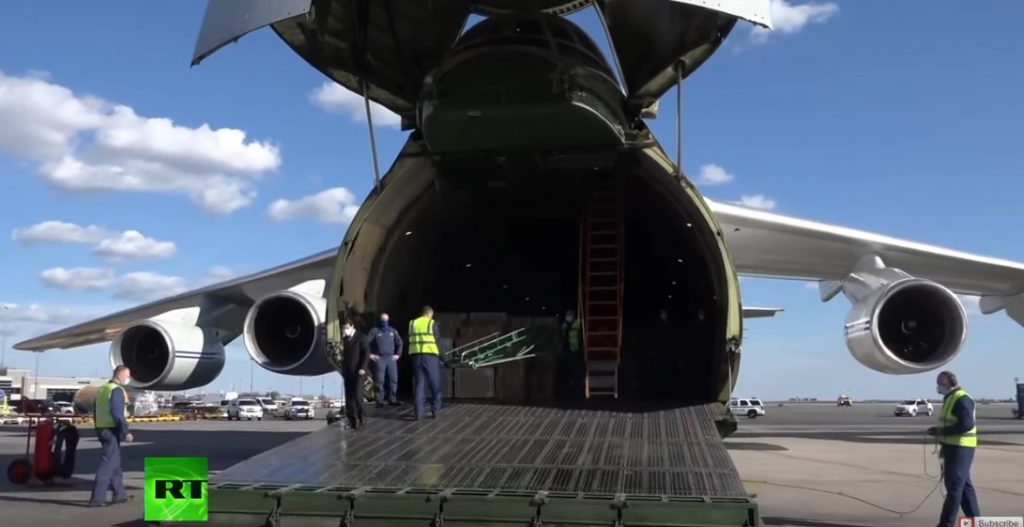 In Video: Russian Humanitarian Aid Arrives In New York City