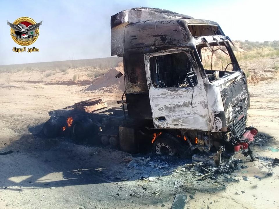 In Photos: ISIS Looted And Burned Oil Truck Near Syria's Shula