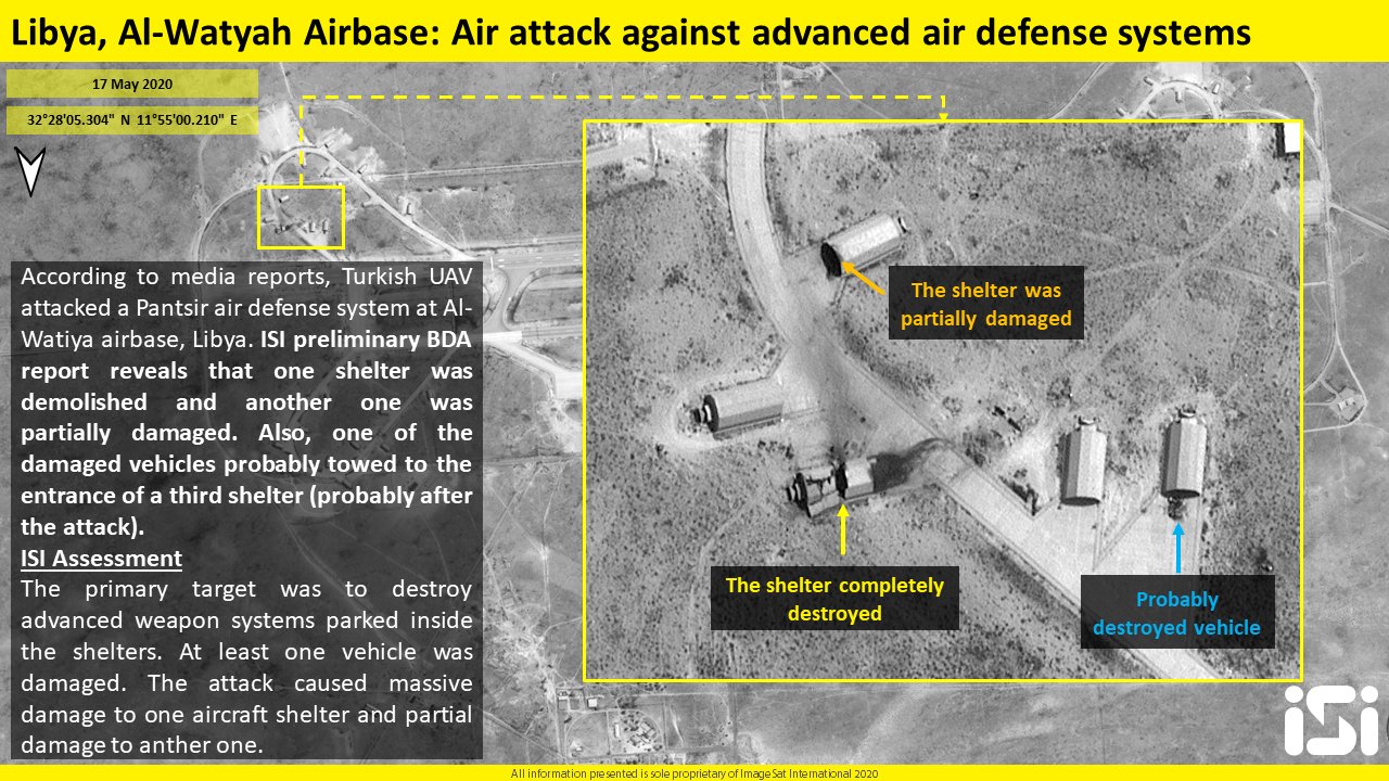 Satellite Images: Impact Of May 16 Turksih Strikes On Al-Watiah Air Base