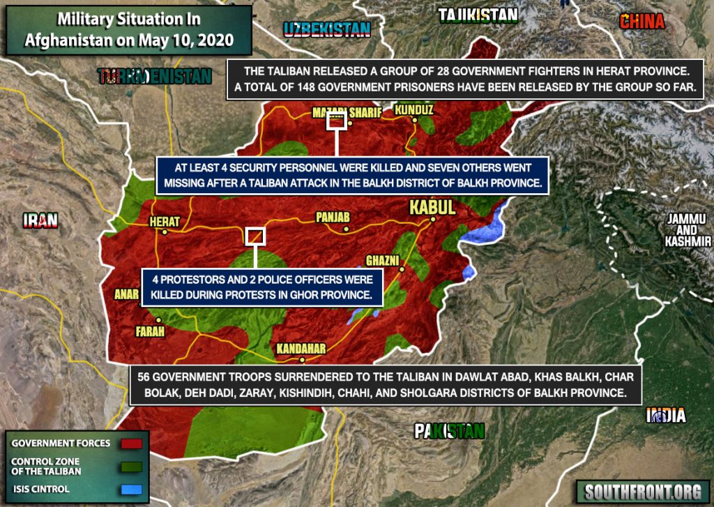 Military Situation In Afghanistan On May 10, 2020 (Map Update)