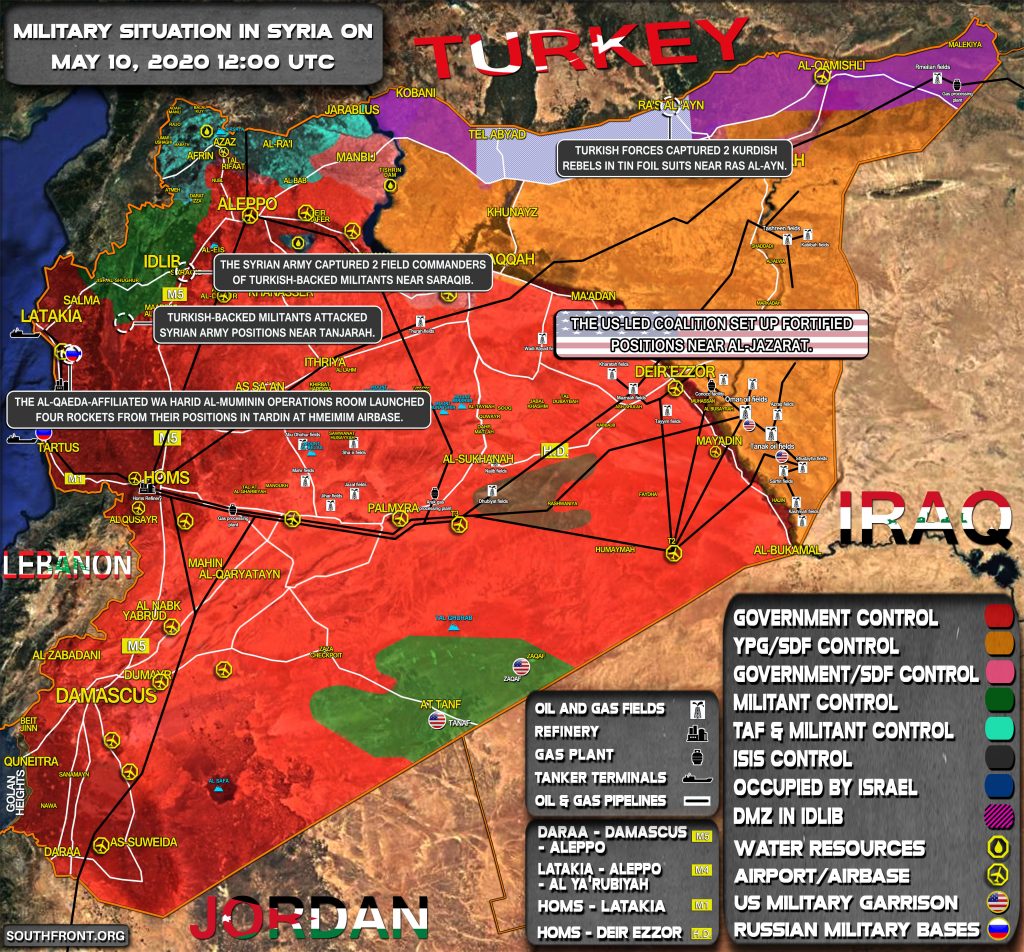 Military Situation In Syria On May 10, 2020 (Map Update)