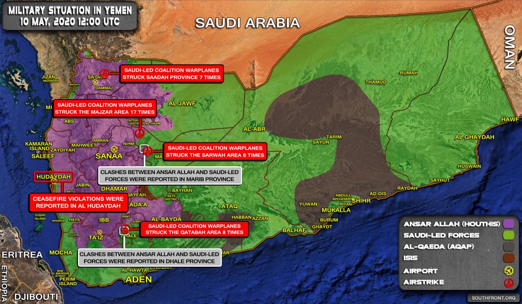 Military Situation In Yemen On May 10, 2020 (Map Update)