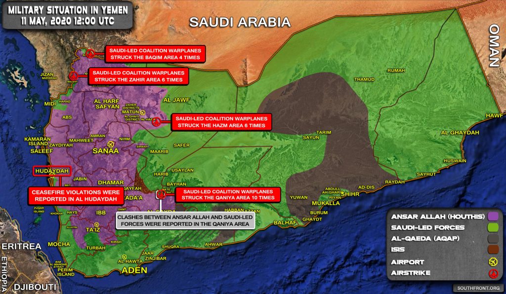 Military Situation In Yemen On May 11, 2020 (Map Update)