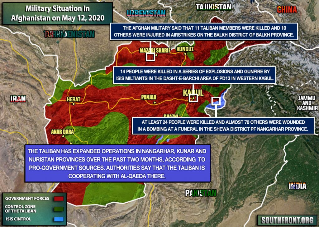 Military Situation In Afghanistan On May 12, 2020 (Map Update)