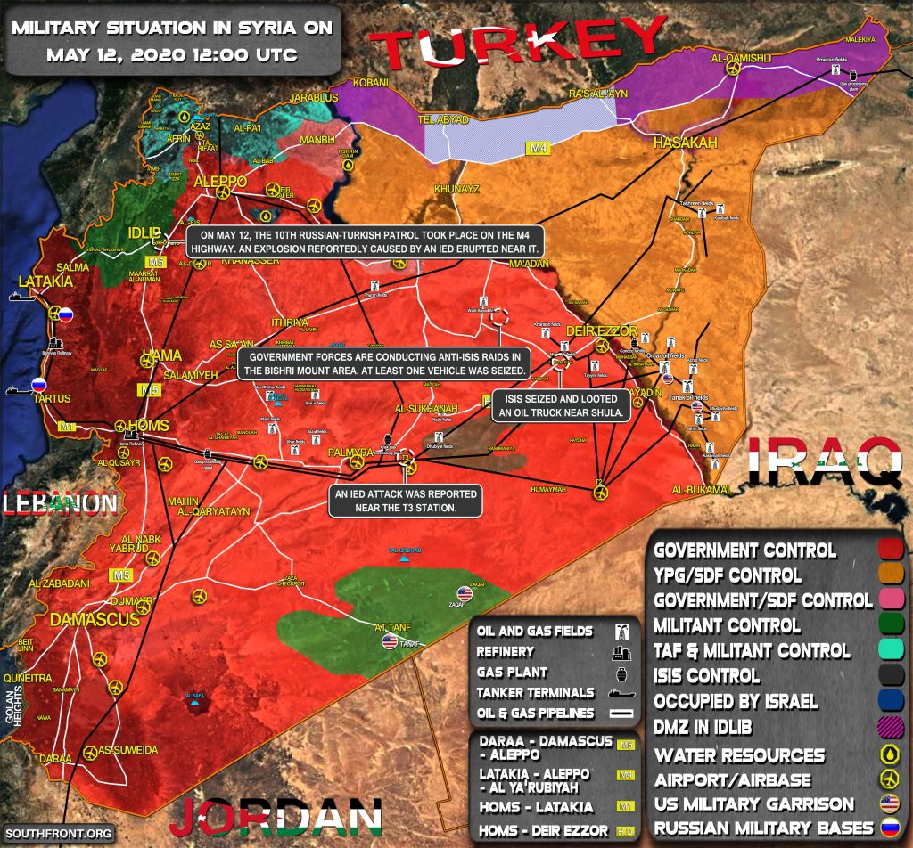 Military Situation In Syria On May 12, 2020 (Map Update)