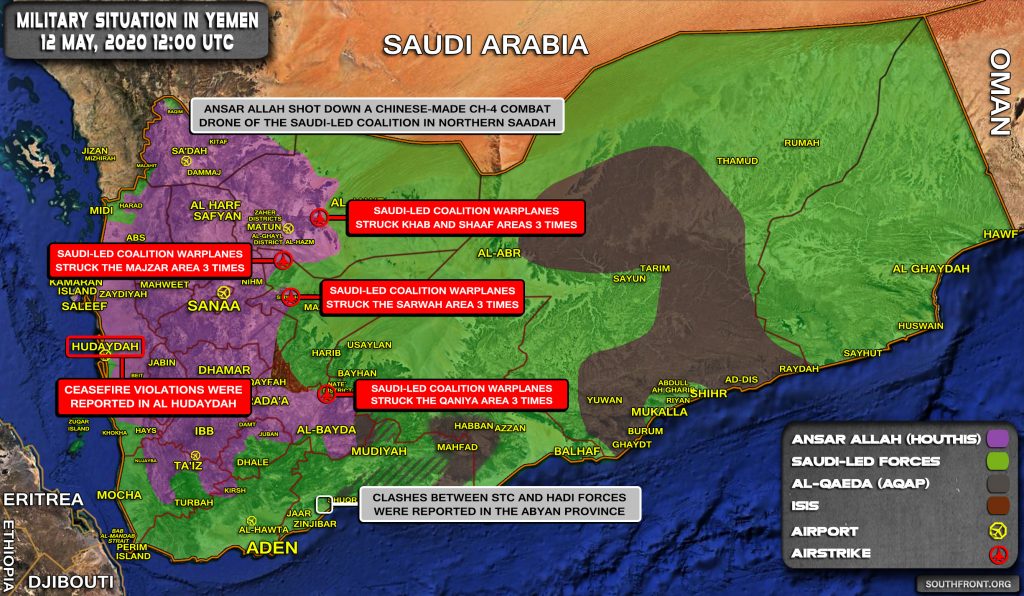 Military Situation In Yemen On May 12, 2020 (Map Update)