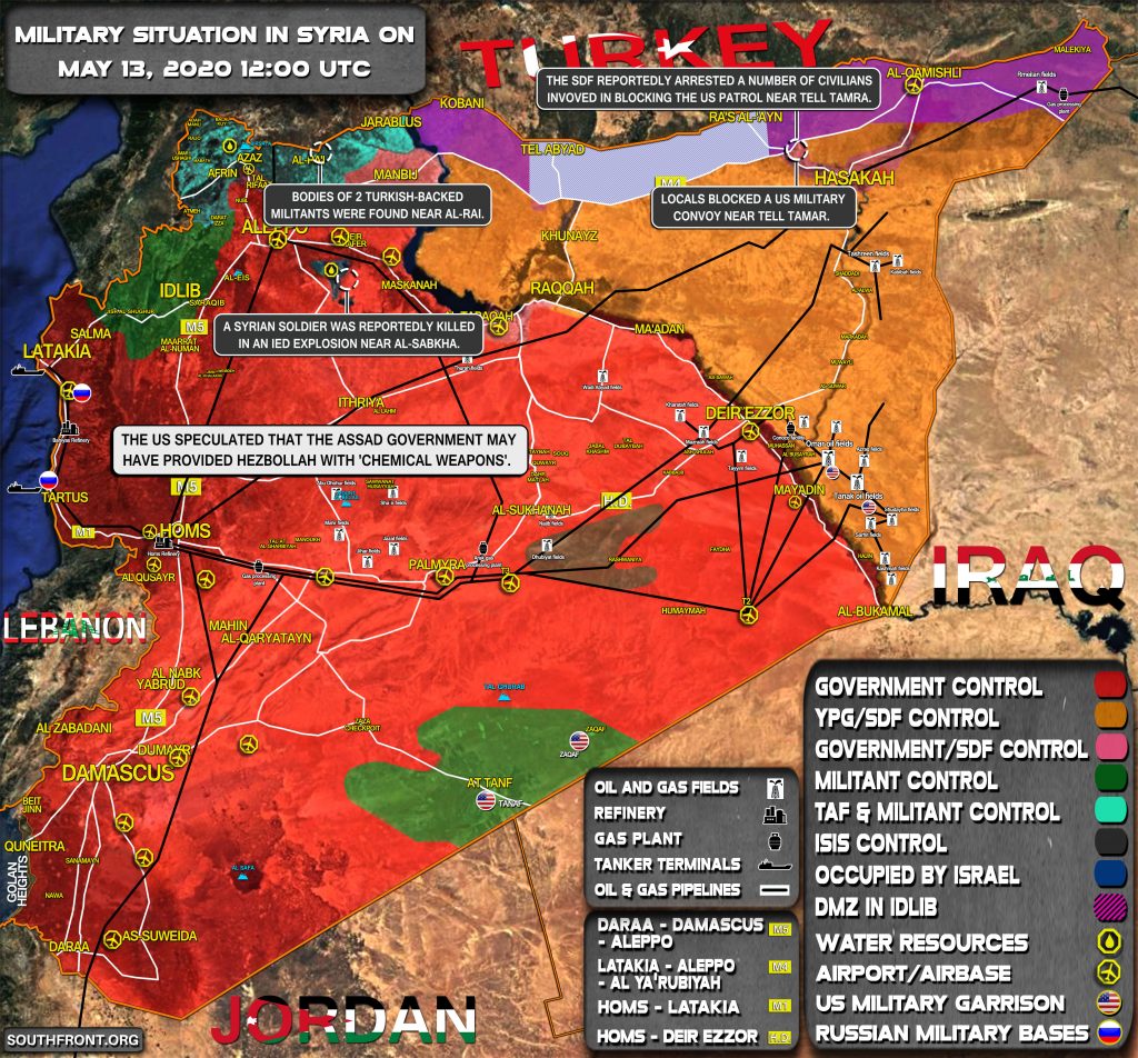 Military Situation In Syria On May 13, 2020 (Map Update)