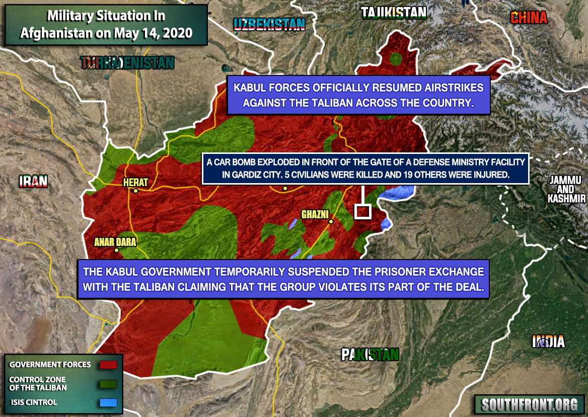 Military Situation In Afghanistan On May 14, 2020 (Map Update)