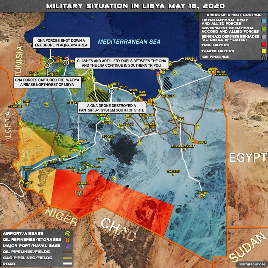 Turkish-backed Forces Captured Pantis-S1 Air Defense System, Mi-35 Helicopter At Libya's Watiya Airbase (Map, Video, Photos)