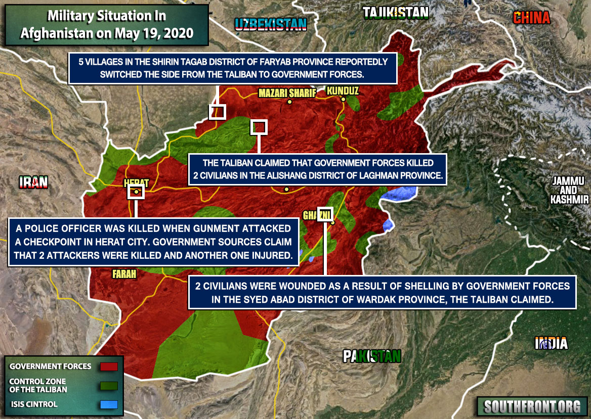 Military Situation In Afghanistan On May 19, 2020 (Map Update)