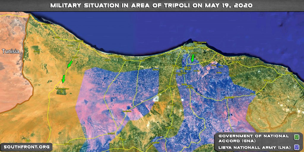 MIlitary Situation In Northwestern Libya On May 19, 2020 (Map Update)