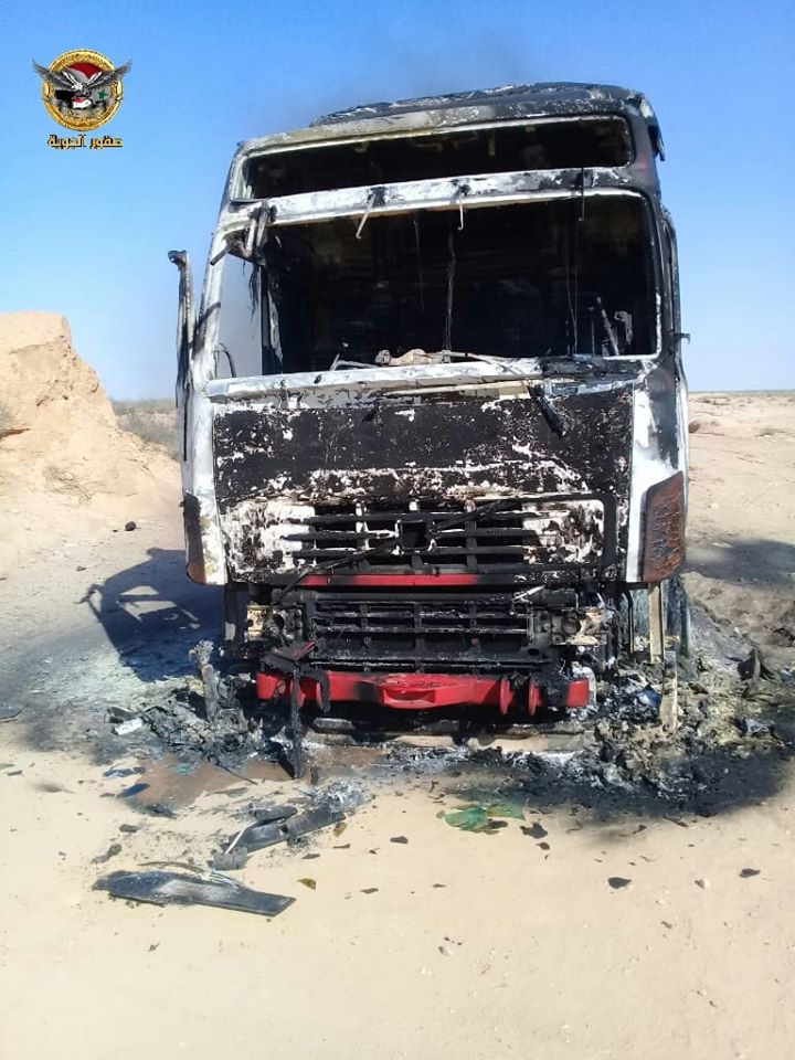 In Photos: ISIS Looted And Burned Oil Truck Near Syria's Shula