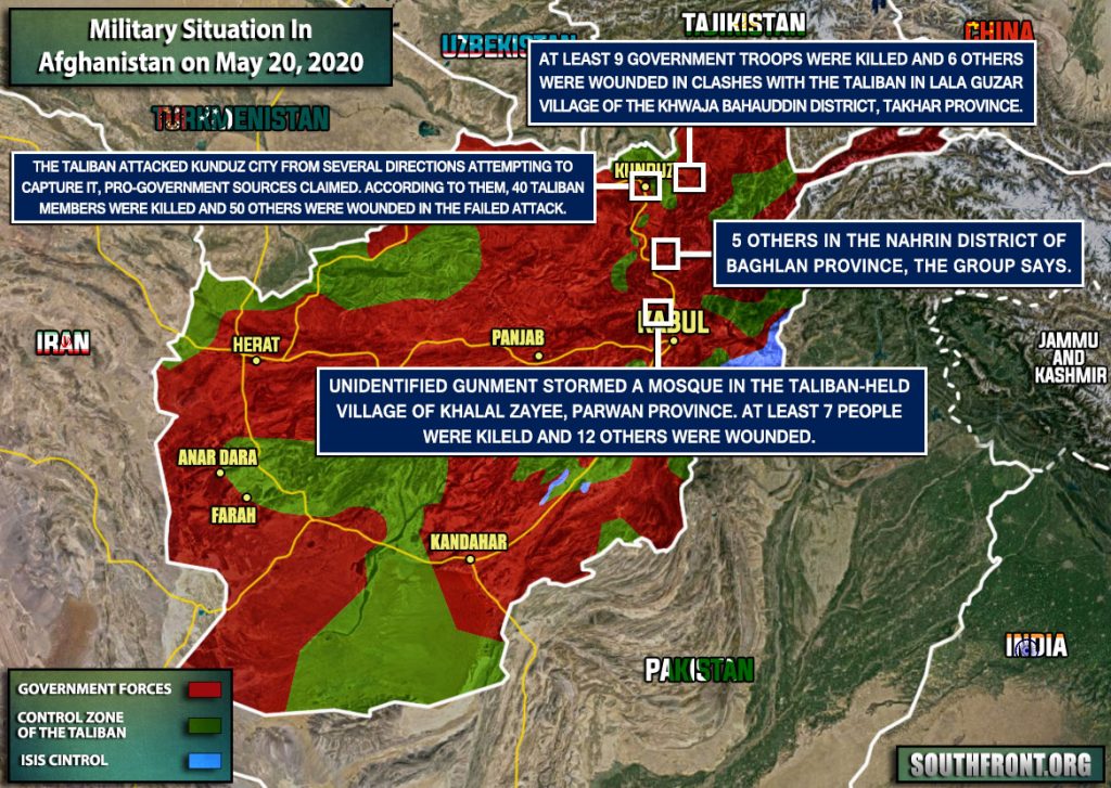 Military Situation In Afghanistan On May 20, 2020 (Map Update)