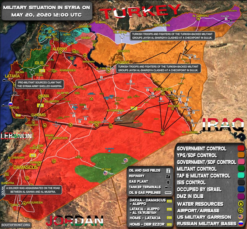 Military Situation In Syria On May 20, 2020 (Map Update)