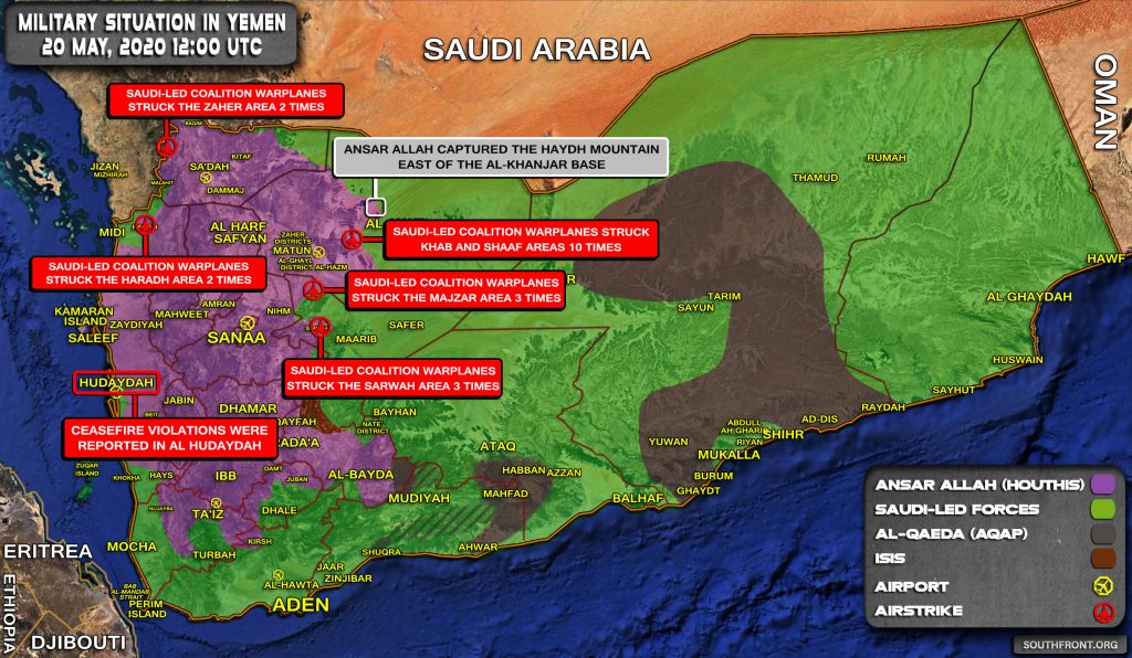 Military Situation In Yemen On May 20, 2020 (Map Update)