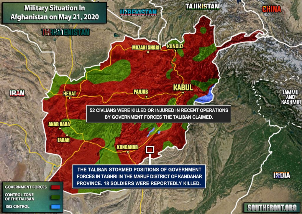 Military Situation In Afghanistan On May 21, 2020 (Map Update)