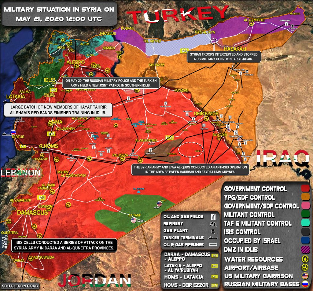 Military Situation In Syria On May 21, 2020 (Map Update)