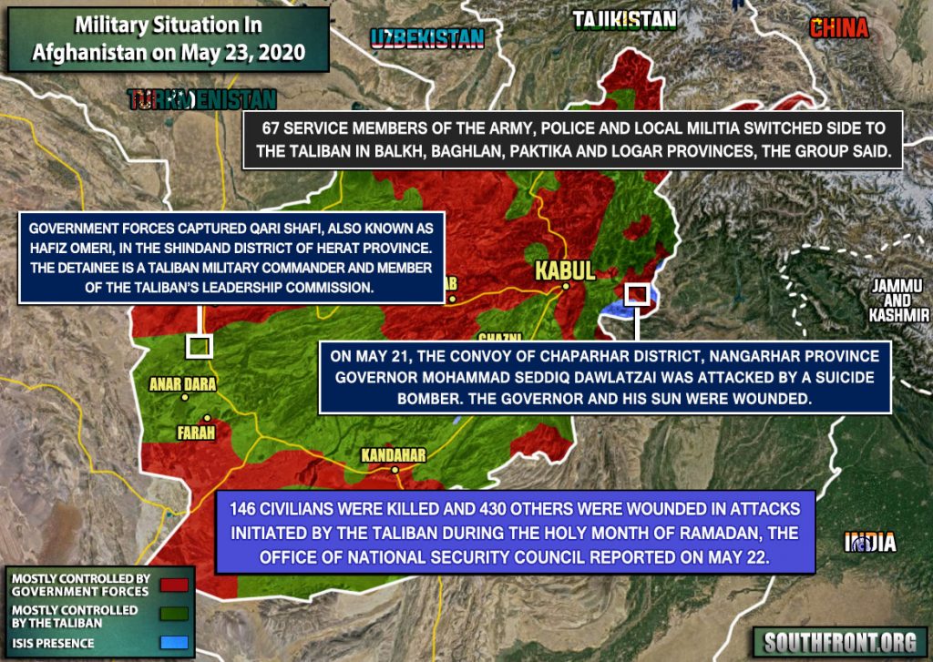 Military Situation In Afghanistan On May 23, 2020 (Map Update)