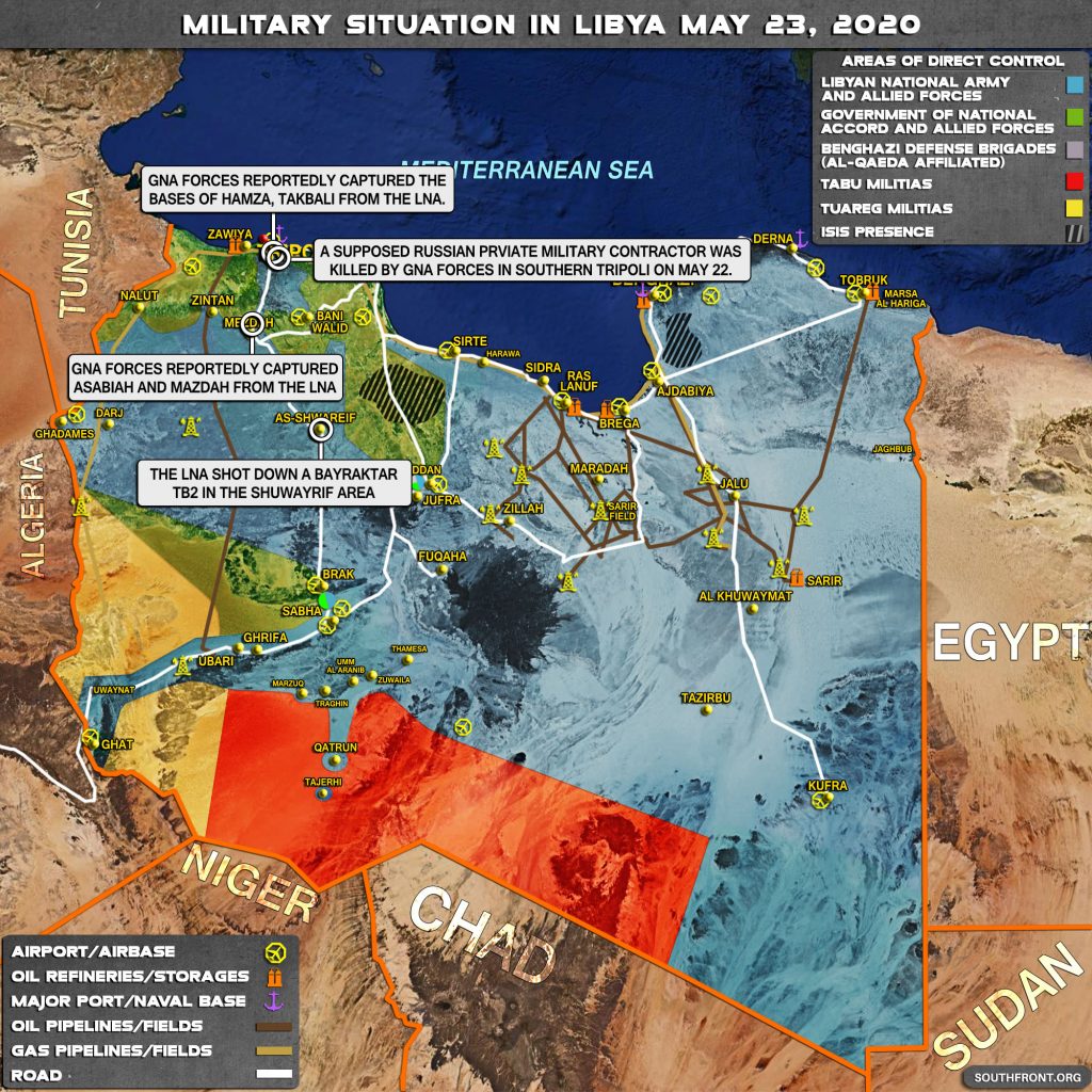 Military Situation In Libya On May 23, 2020 (Map Update)