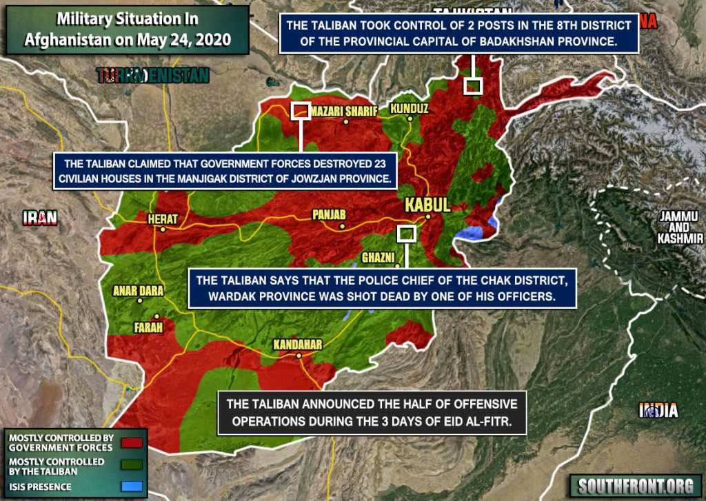 Military Situation In Afghanistan On May 24, 2020 (Map Update)