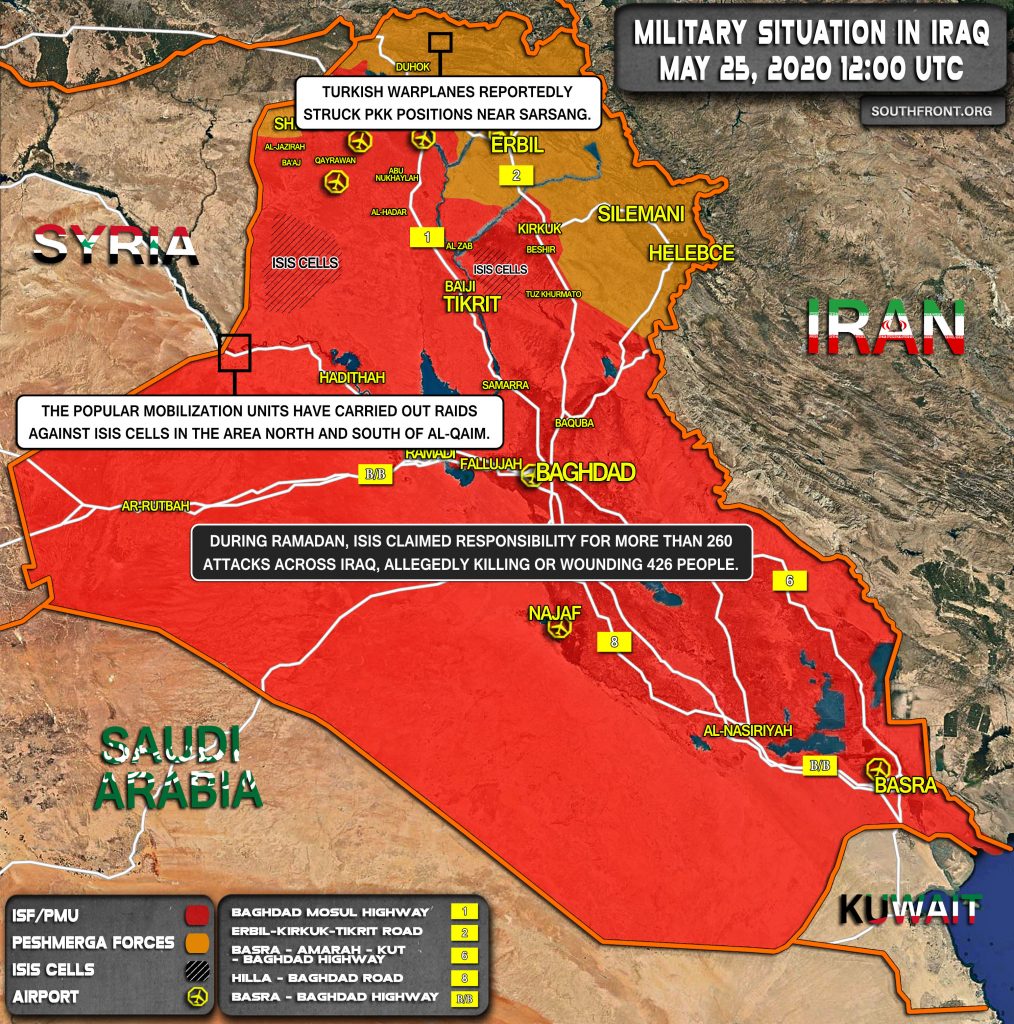 Military Situation In Iraq On May 25, 2020 (Map Update)