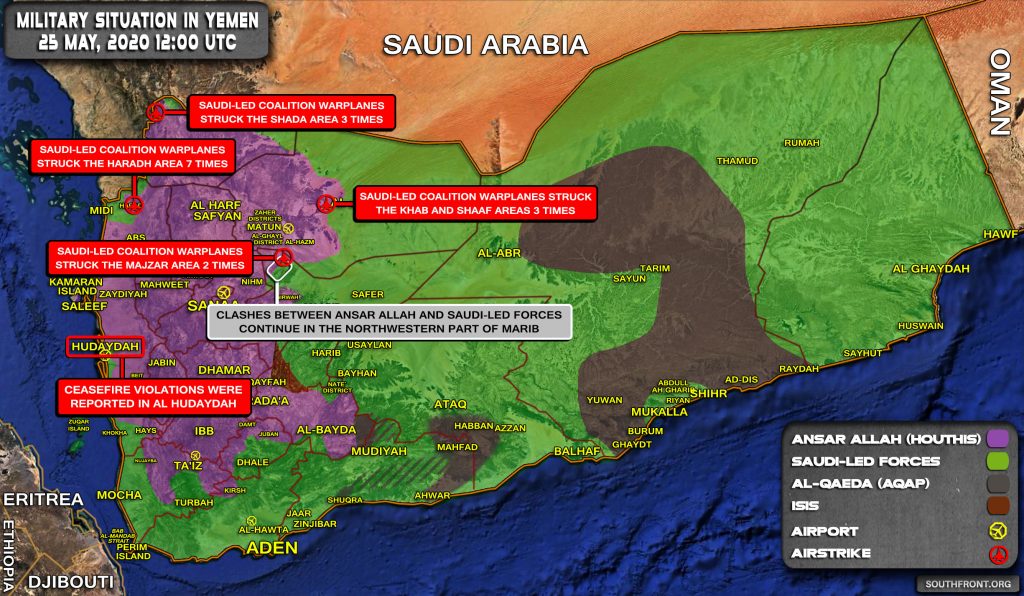 Military Situation In Yemen On May 25, 2020 (Map Update)