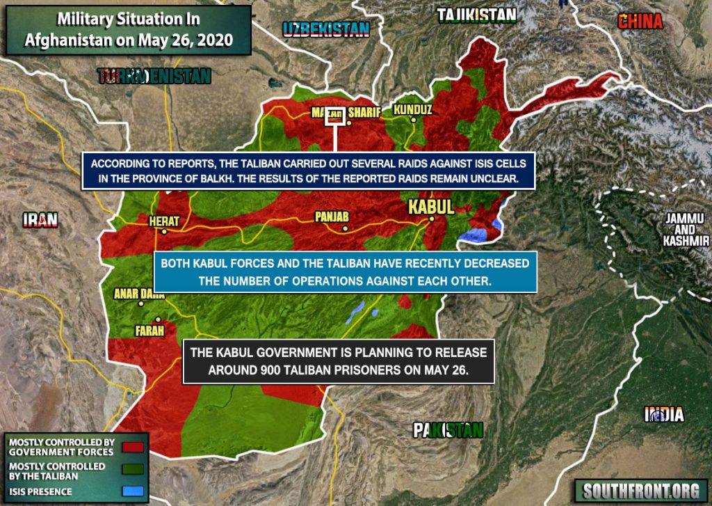 Military Situation In Afghanistan On May 26, 2020 (Map Update)