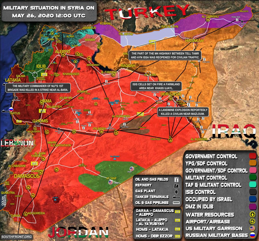 Military Situation In Syria On May 26, 2020 (Map Update)