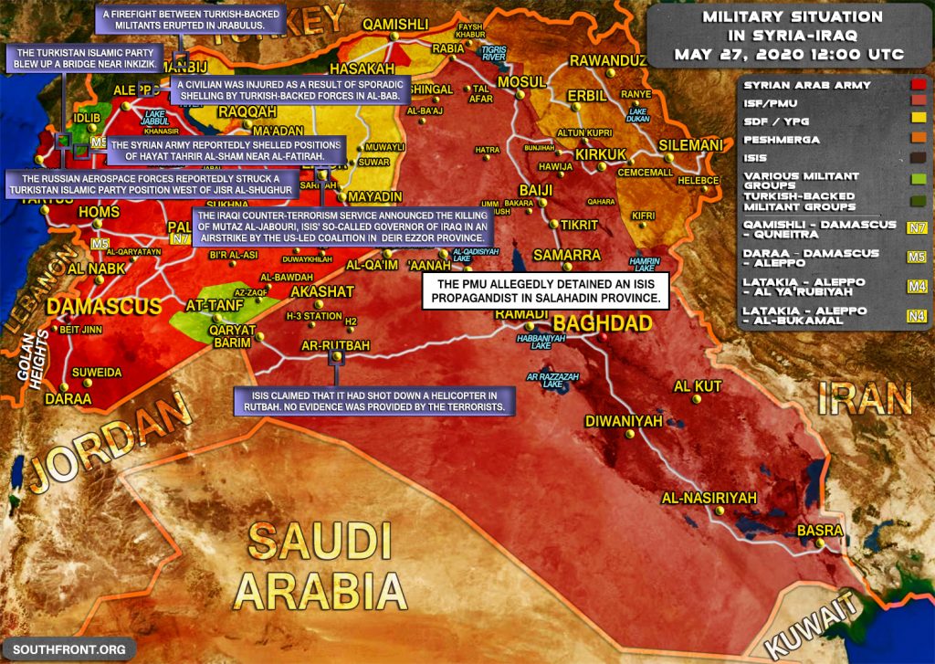 Military Situation In Syria And Iraq On May 27, 2020 (Map Update)