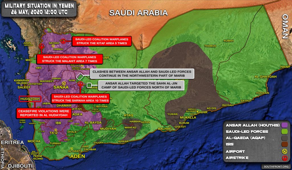 Military Situation In Yemen On May 27, 2020 (Map Update)