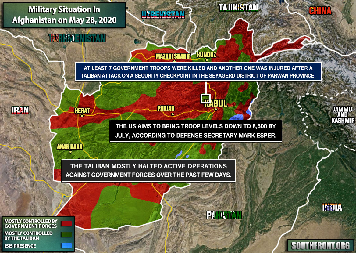 Military Situation In Afghanistan On May 27, 2020 (Map Update)