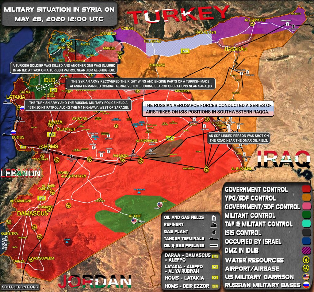 Military Situation In Syria On May 28, 2020 (Map Update)