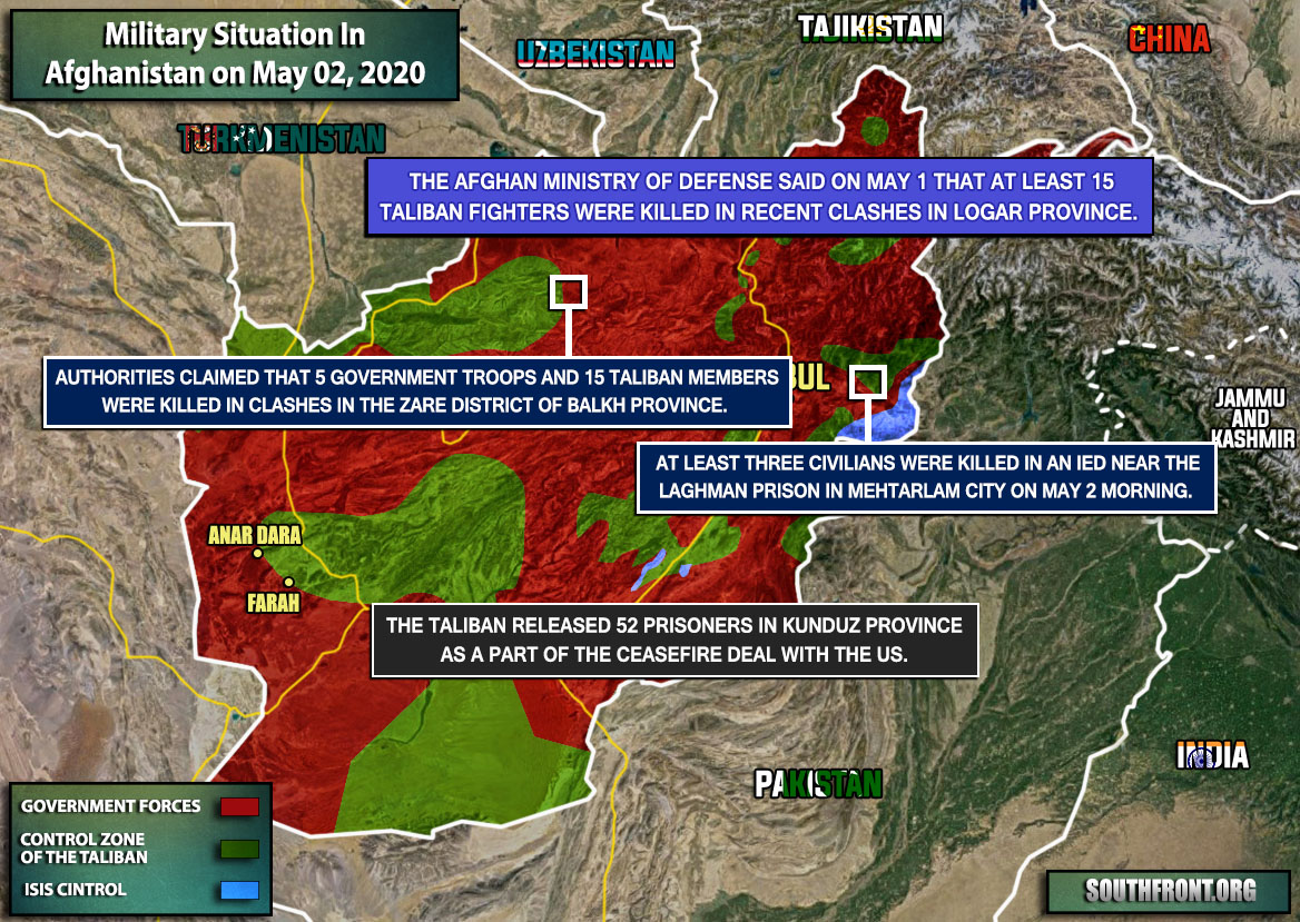 Military Situation In Afghanistan On May 2, 2020 (Map Update)