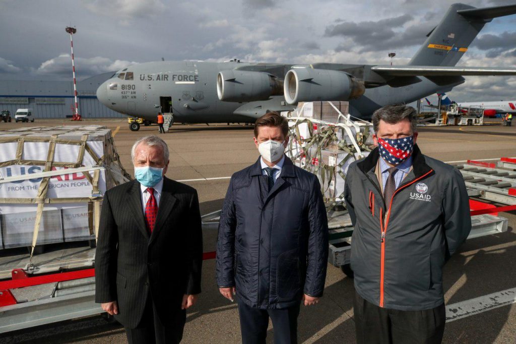 US Sends Coronavirus Aid Package With Ventilators To Russia