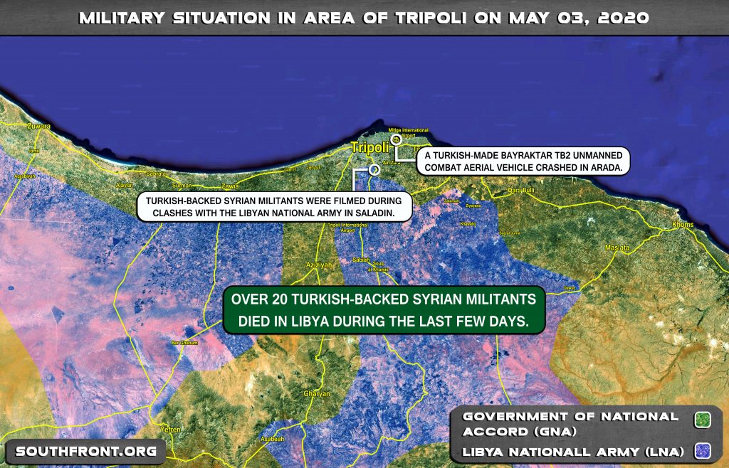 Military Situation In Area Of Libya's Tripoli On May 3, 2020 (Map Update)