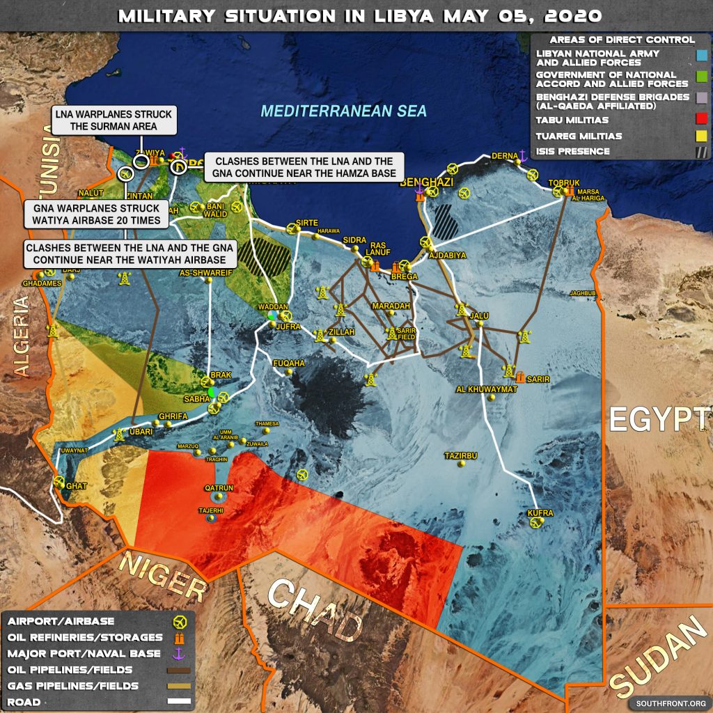 Government Of National Accord Begins Massive Push On LNA-Controlled Al-Watiya Airbase