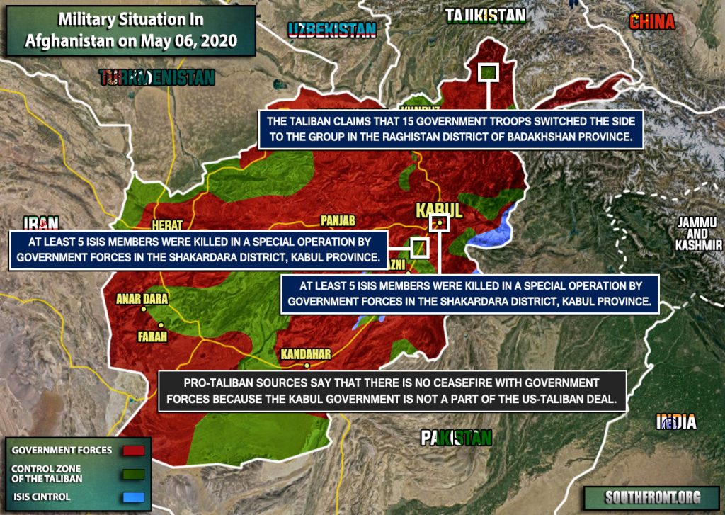 Military Situation In Afghanistan On May 6, 2020 (Map Update)