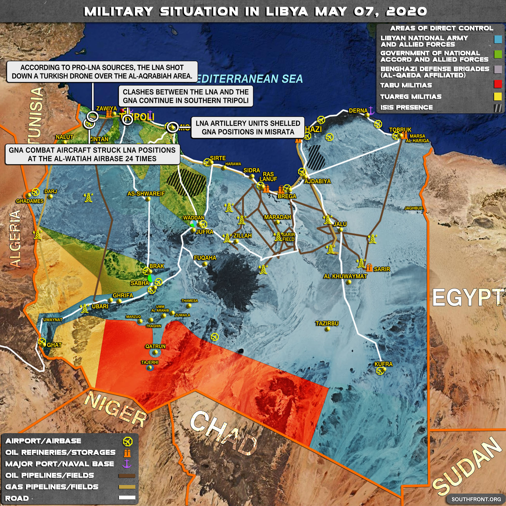 Haftar's Forces Carry Out Numerous Airstrikes On Various GNA And Turkish Positions