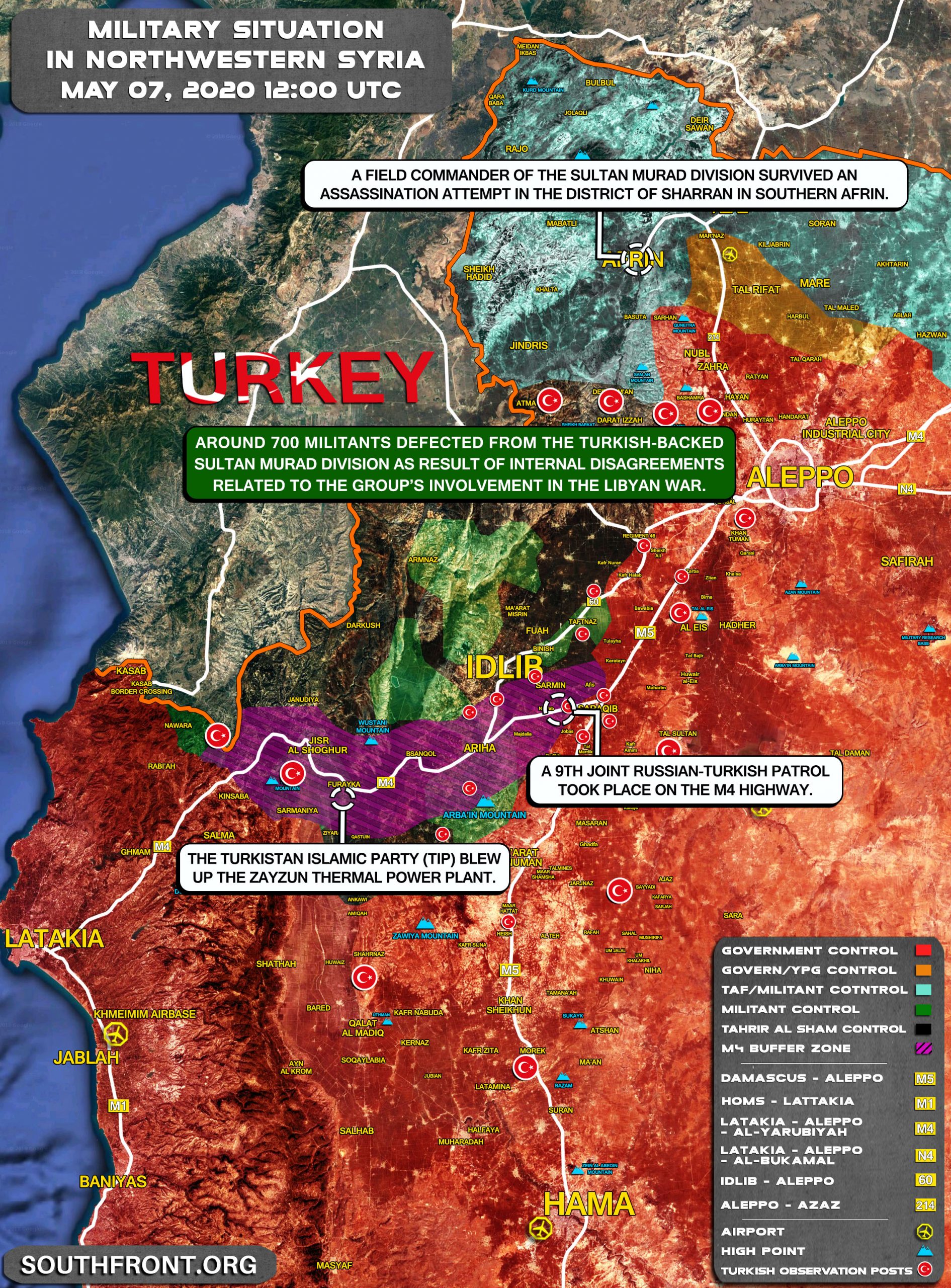 Military Situation In Northwestern Syria On May 7, 2020 (Map Update)