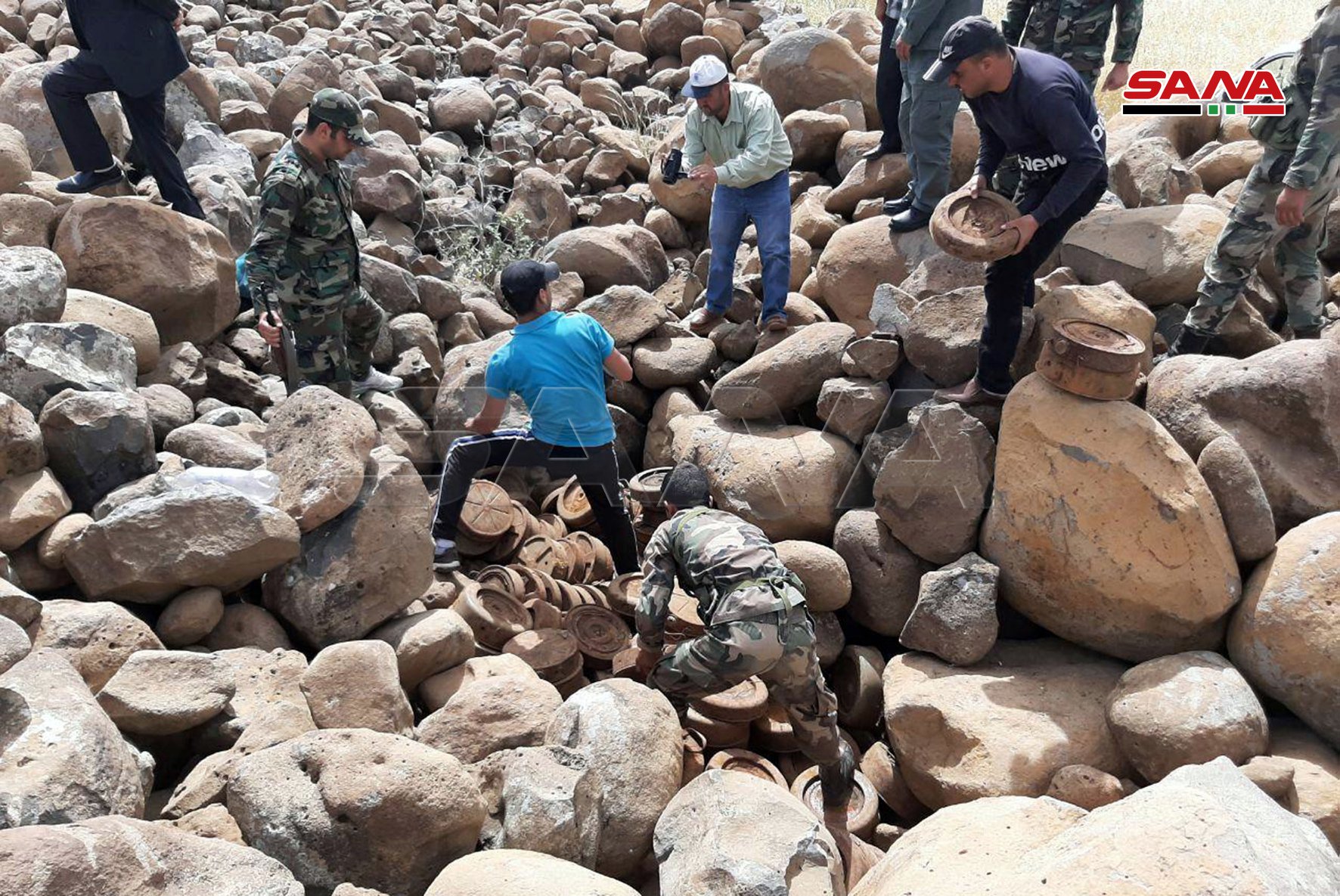 Syrian Army Uncovers Dozens Of Guided Missiles, Landmines In Southern Syria (Video, Photos)