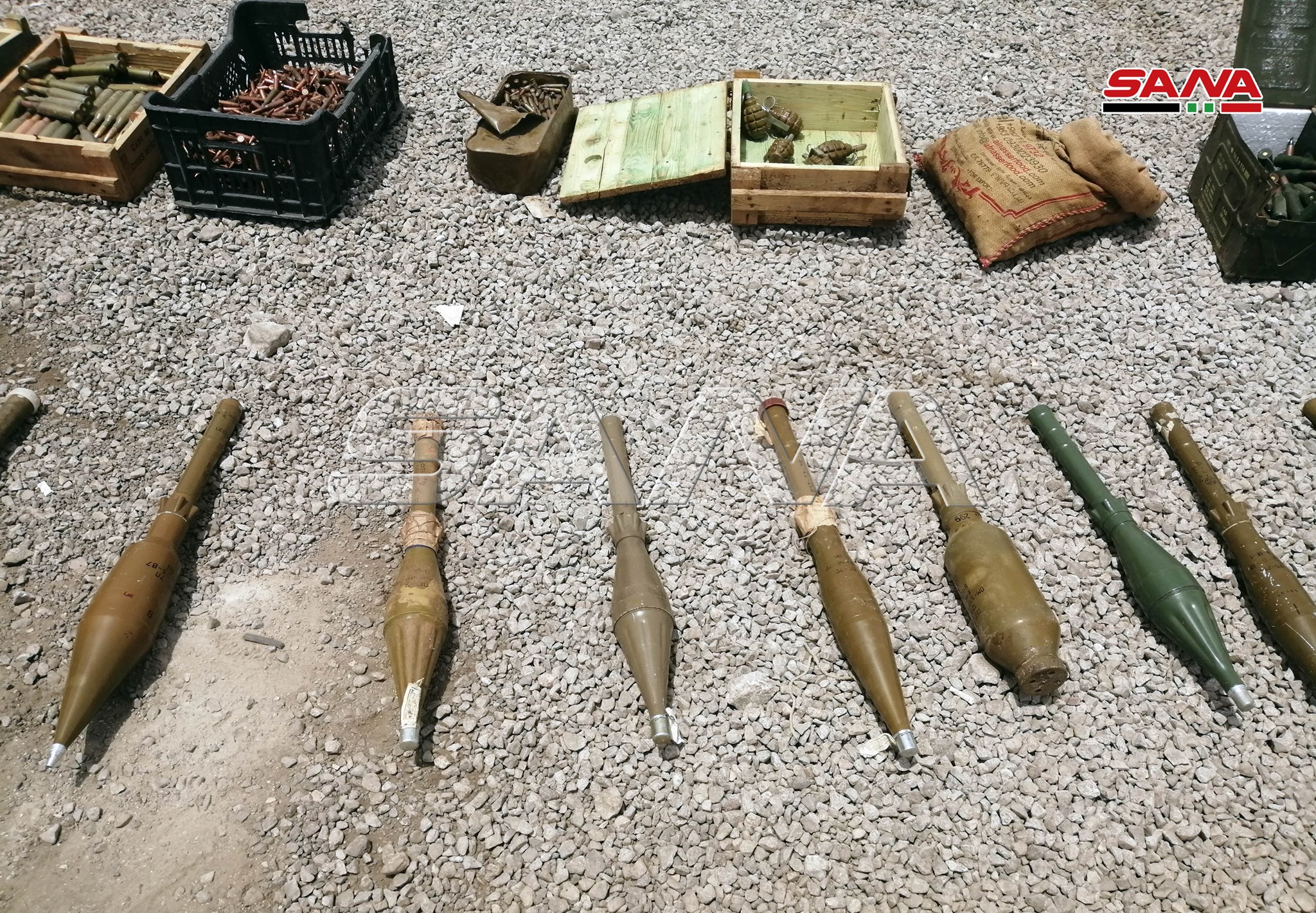 Syrian Army Uncovers Weapons, Including Anti-Aircraft Missiles, In Western Daraa (Photos)